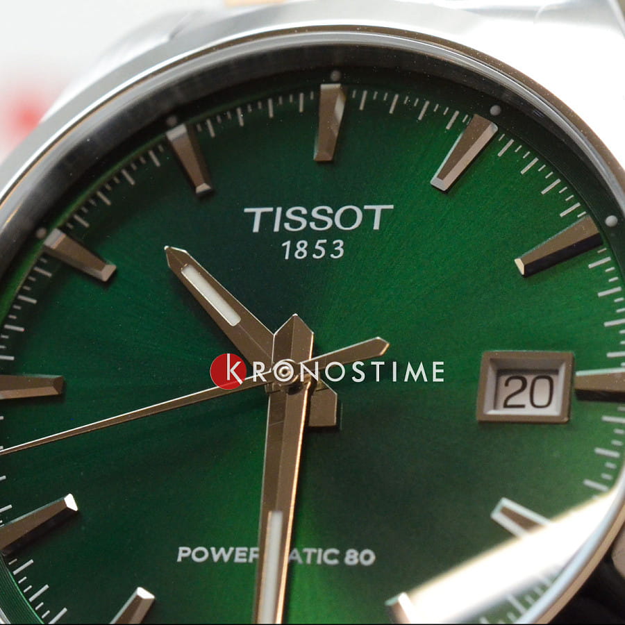 Часы Tissot Gentleman Powermatic 80 Silicium T165.807.11.091.00 — мужские, нержавеющая сталь