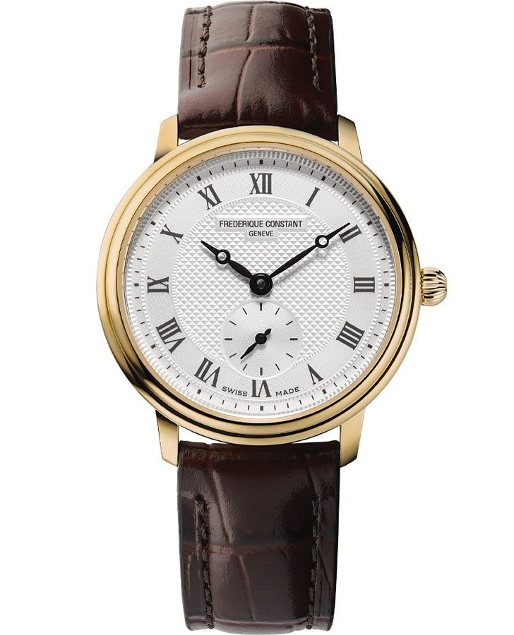 Часы Frederique Constant Slimline Ladies Small Seconds FC-235M1S5 — женские, белый