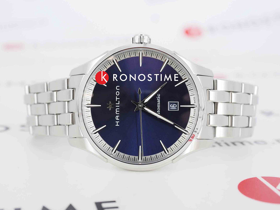 Часы Hamilton Jazzmaster Gent Day Automatic H32475140 — кварцевые, металл сталь