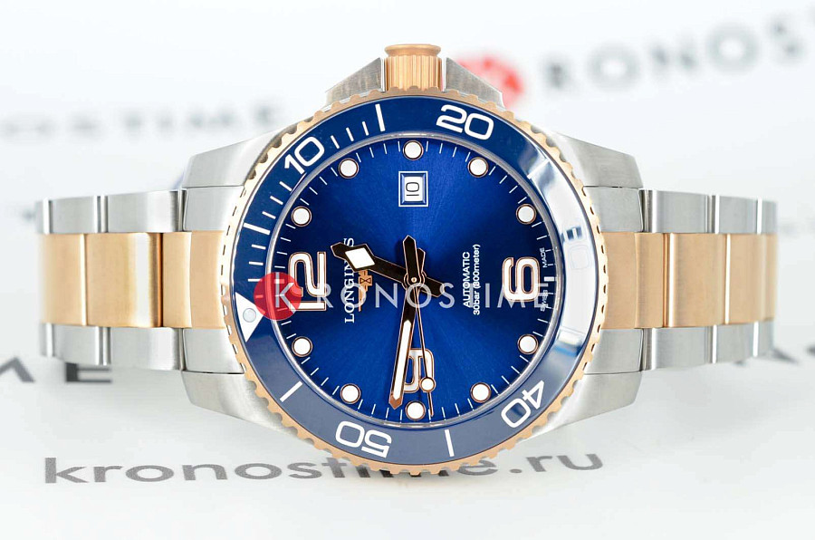 Часы Longines HydroConquest L3.782.3.98.7 — механические, металл сталь