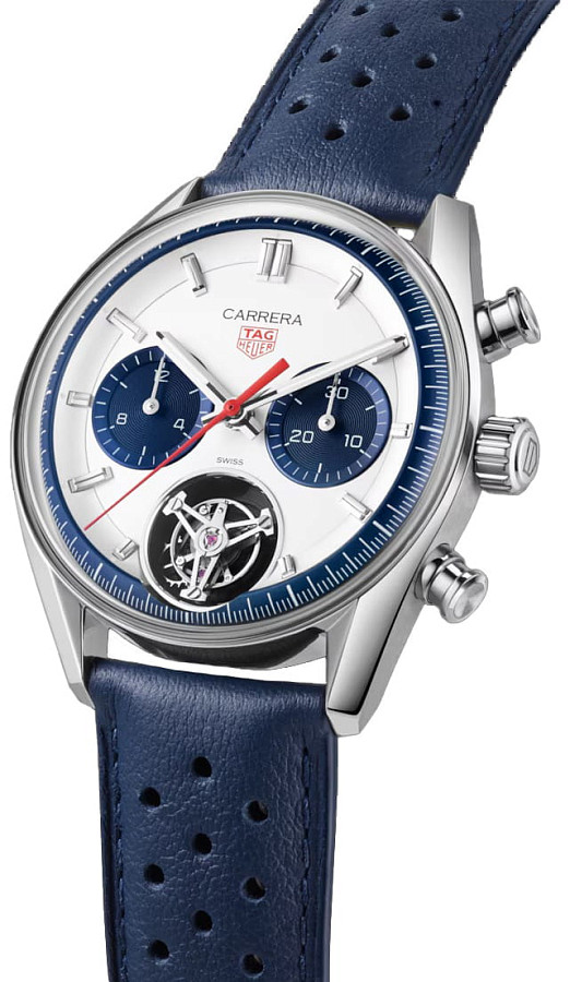 Часы TAG Heuer Carrera Chronograph Tourbillon CBS5013.EB0375 — механические, сталь металл