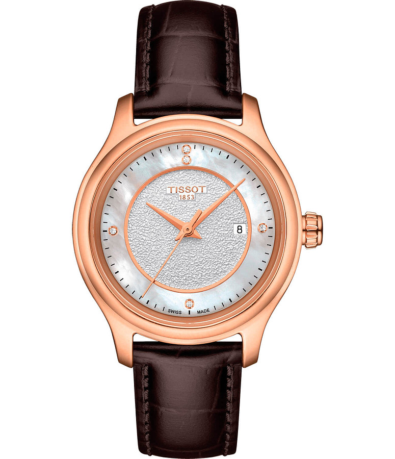 Часы Tissot Fascination Lady 18K Gold T924.210.76.116.00 — женские, белый