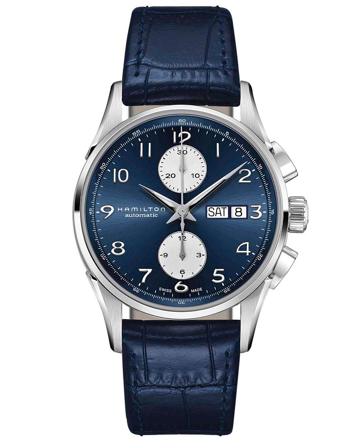 Часы Hamilton Jazzmaster Maestro Auto Chrono H32576641 — мужские, синий