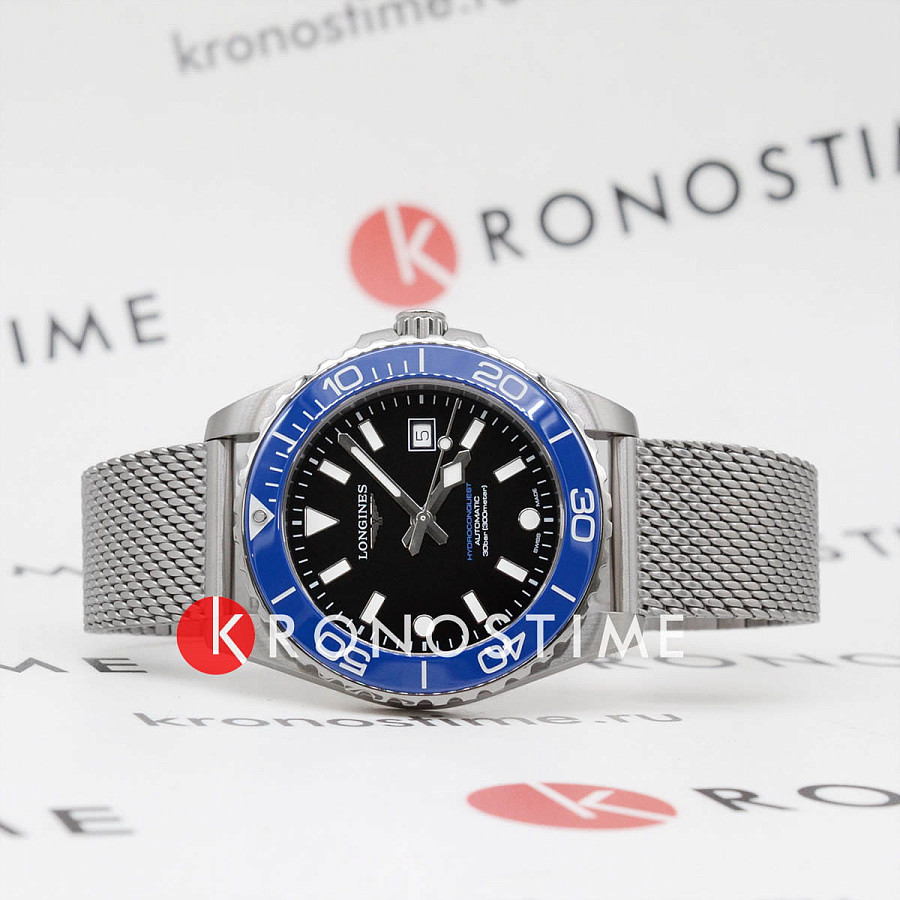 Часы Longines HydroConquest L3.788.4.90.6 — механические, сталь металл