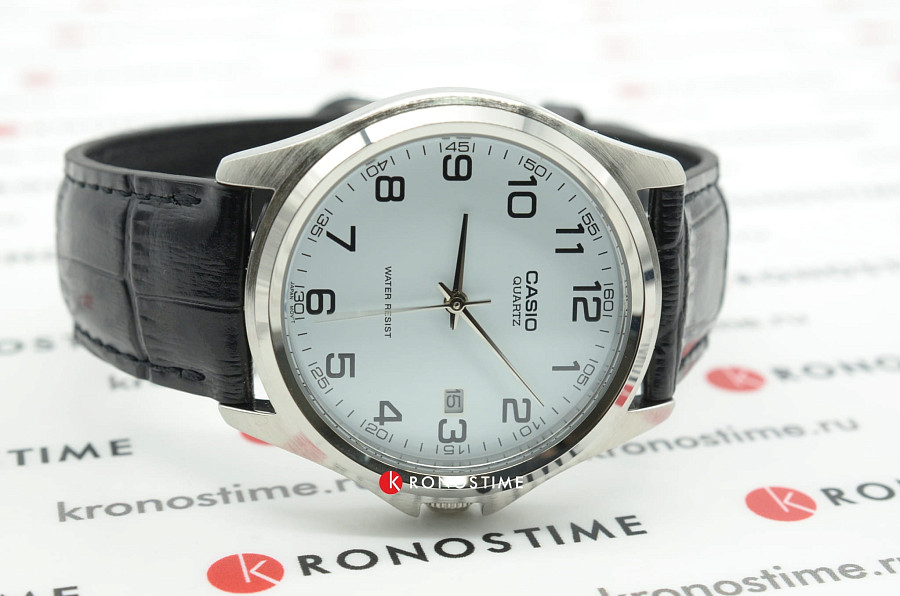 Часы Casio Collection MTP-1183E-7BDF (MTP-1183E-7B) — кожаный, мужские