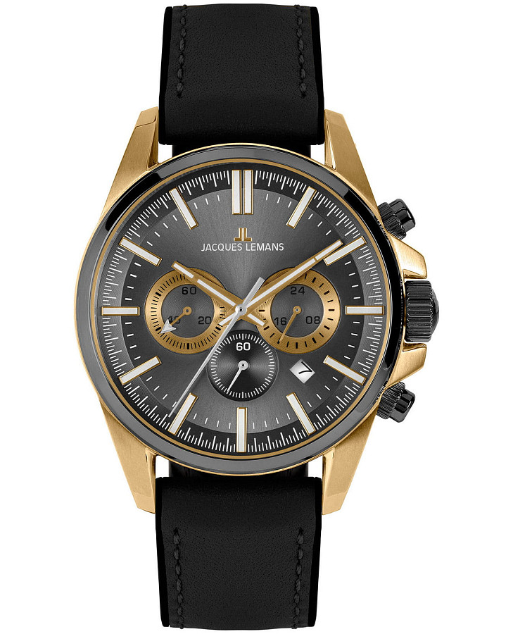 Часы Jacques Lemans Sport 1-2119D — мужские, серый