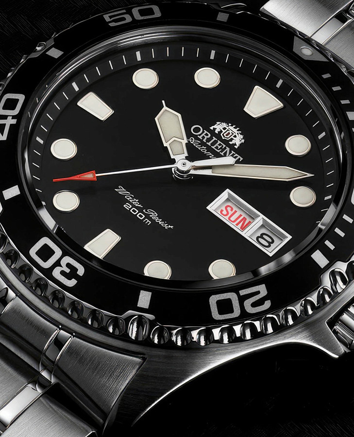 Часы Orient Diving Sports Automatic AA02004B — сталь металл, нержавеющая сталь