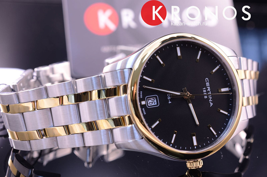 Часы Certina C022.610.22.051.00 — кварцевые, сталь металл