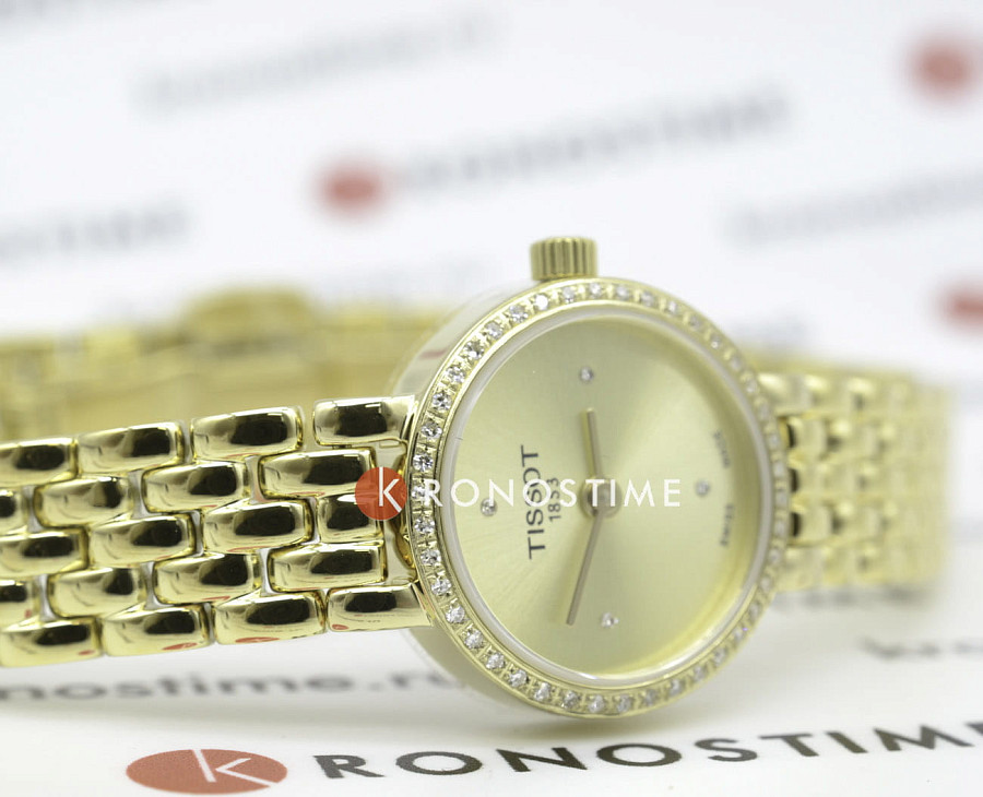 Часы Tissot Lovely Round T140.009.63.026.00 — женские, 18-каратное красное золото