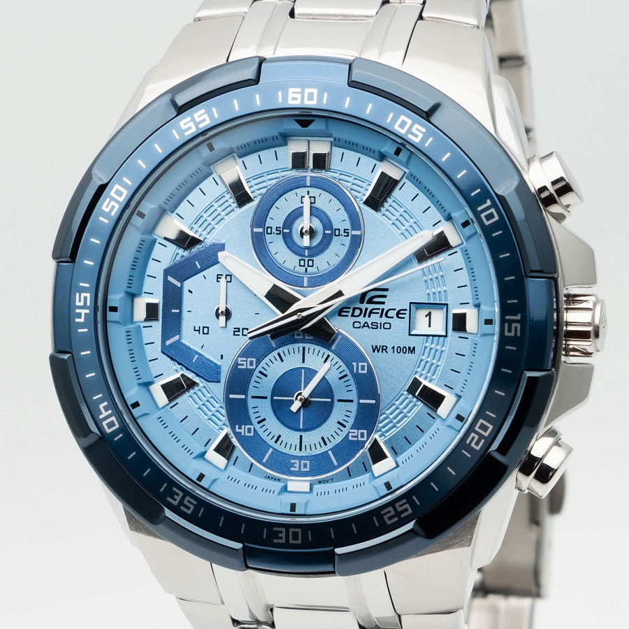Часы Casio Edifice EFR-539DE-2A — кварцевые, сталь металл