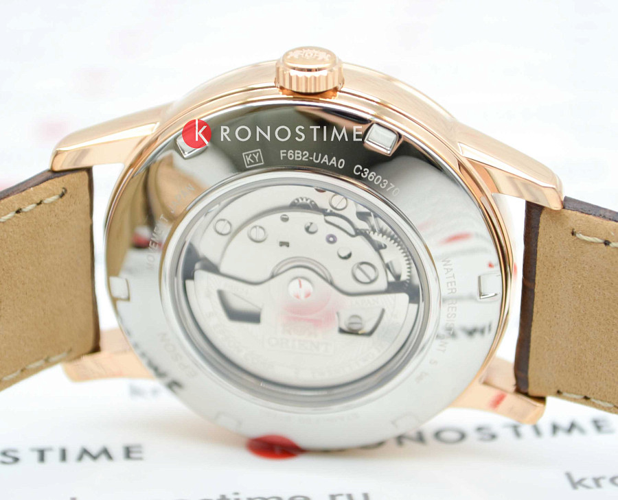 Часы Orient Sun & Moon RA-AK0007S (RN-AK0007S) — коричневый, сталь металл
