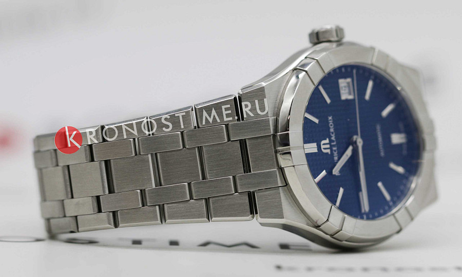 Часы Maurice Lacroix Aikon Automatic AI6007-SS002-430-1 — синий, металл сталь