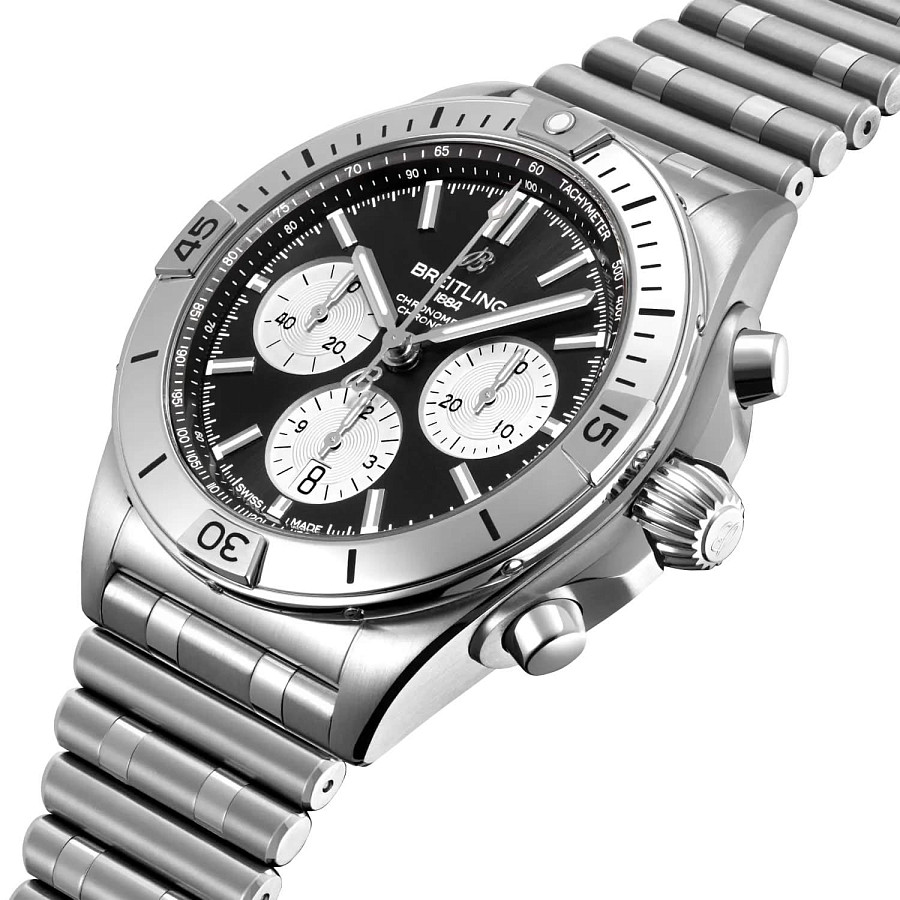 Часы Breitling Chronomat B01 42 mm AB0134101B2A1 — механические, металл сталь