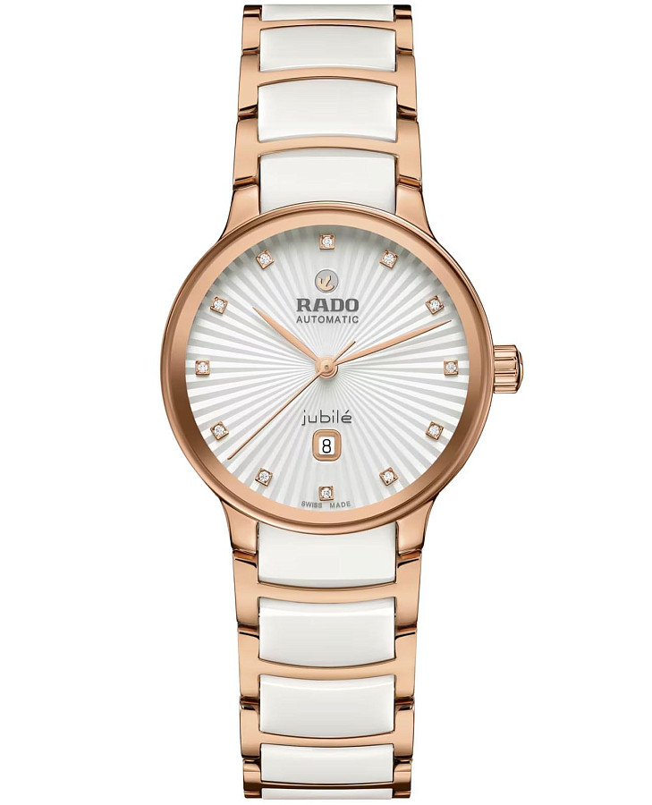 Часы Rado Centrix Automatic Diamonds R30019744 — женские, белый