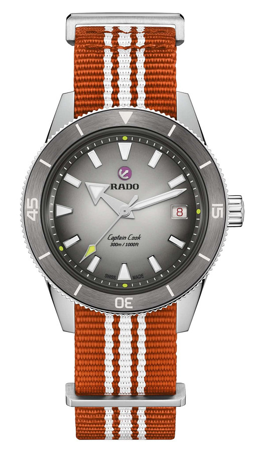 Часы Rado Captain Cook X Tennis Limited Edition R32222108 — серебристый, сталь металл