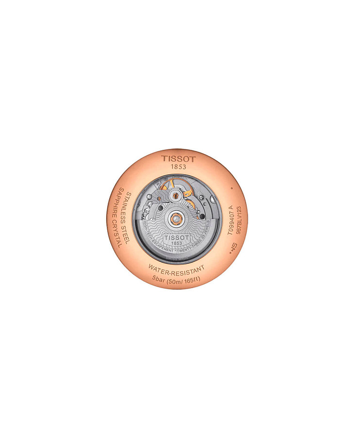 Часы Tissot Chemin des Tourelles Powermatic 80 T099.407.36.447.00 — коричневый, сталь металл
