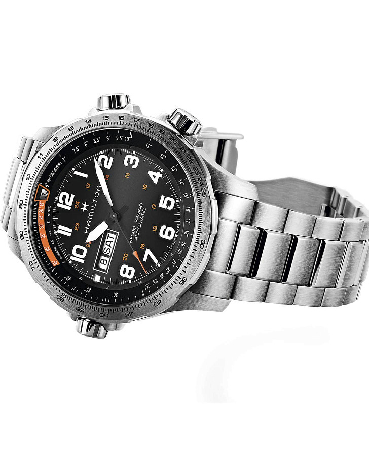 Часы Hamilton Khaki Aviation X Wind Day Date Auto H77755133 — механические, Швейцария, мужские