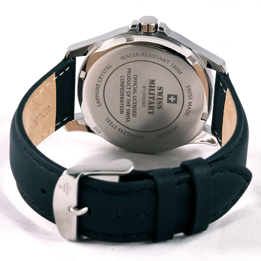 Часы Swiss Military by Chrono Сверхточные SM30200.10 — кожаный, мужские