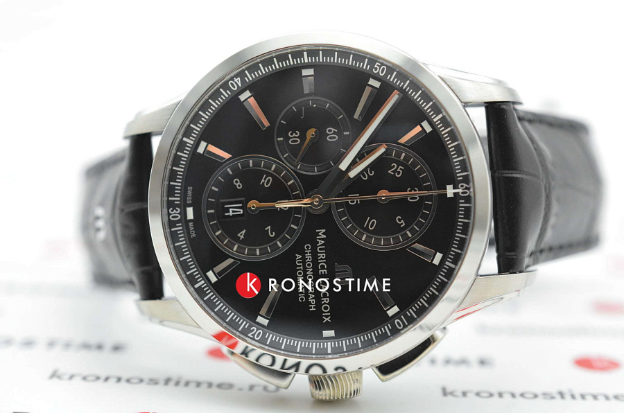Часы Maurice Lacroix Pontos Chronograph PT6388-SS001-330-1 — металл сталь, Швейцария