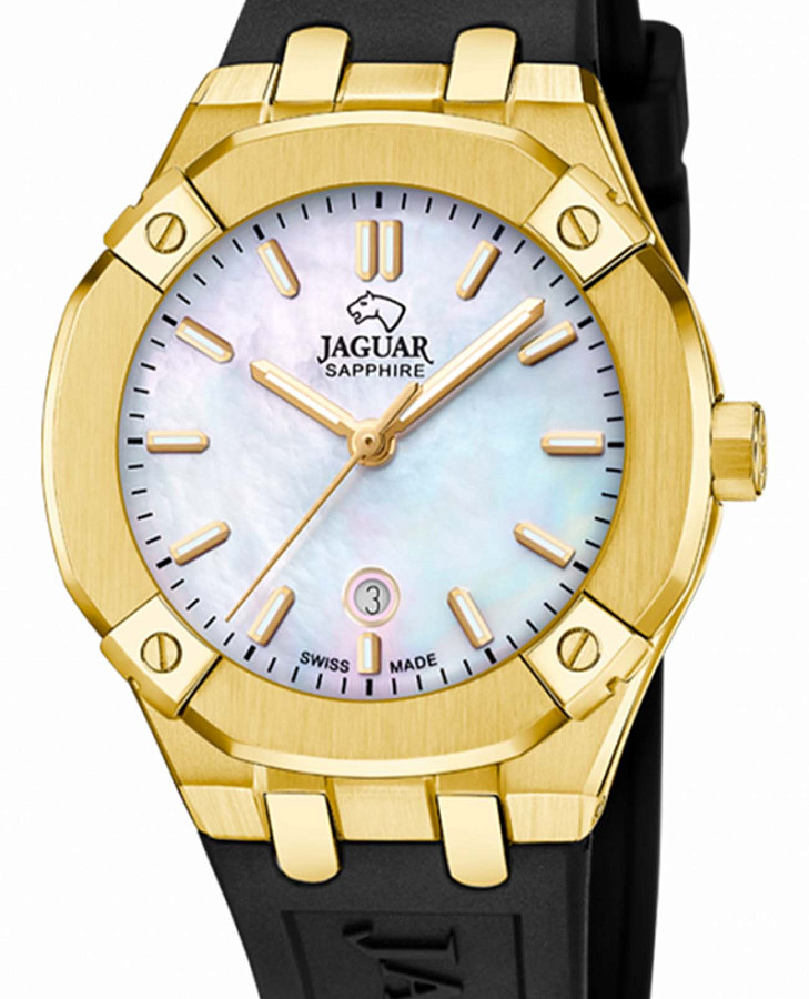 Часы Jaguar Diplomatic Quartz Lady J1018/2 — кварцевые, металл сталь