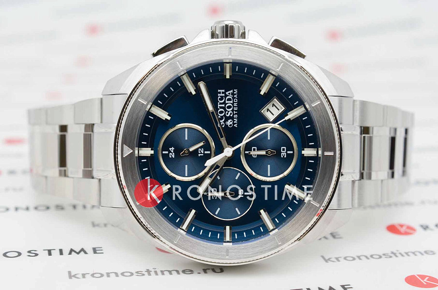 Часы Scotch&Soda SSM.108A — кварцевые, металл сталь