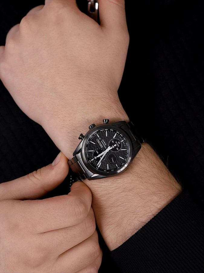 Часы Seiko Conceptual Series Sports SSC773P1 — мужские, черный