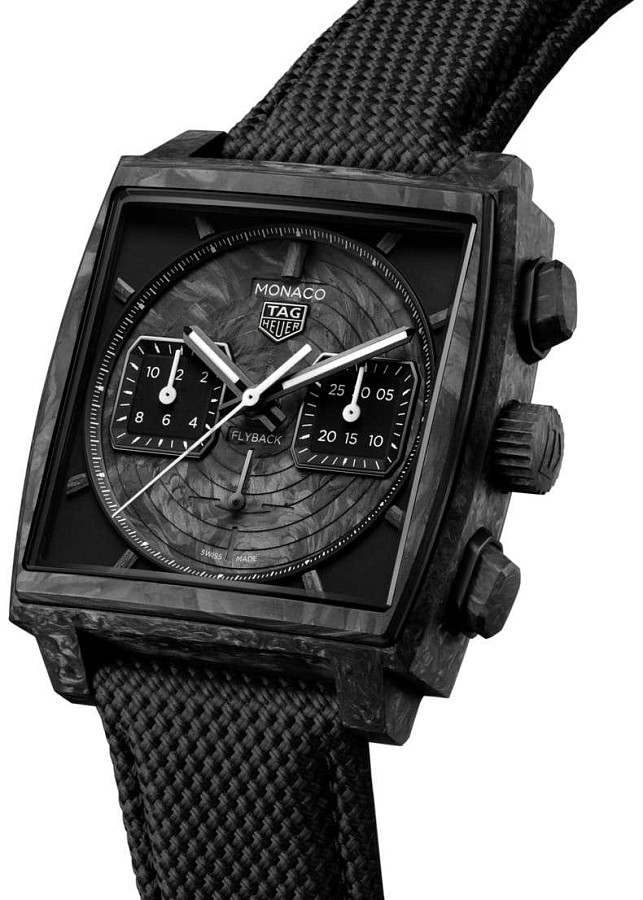 Часы TAG Heuer Monaco Flyback Chronograph TH-Carbonspring CBL5190.FT6313 — механические, карбон