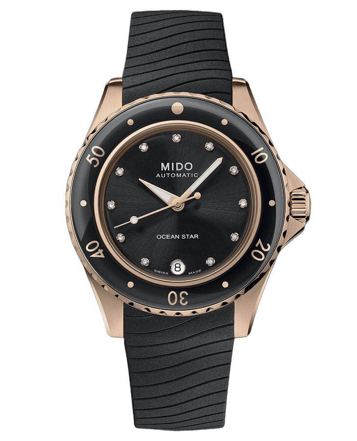 Часы Mido Ocean Star 36.5 M026.207.37.056.00 — женские, черный