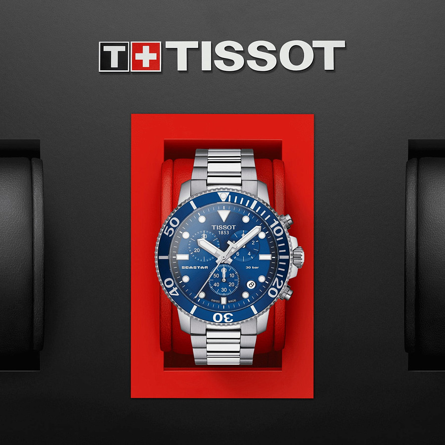Часы Tissot Seastar 1000 Chronograph T120.417.11.041.00 — металл сталь, Швейцария