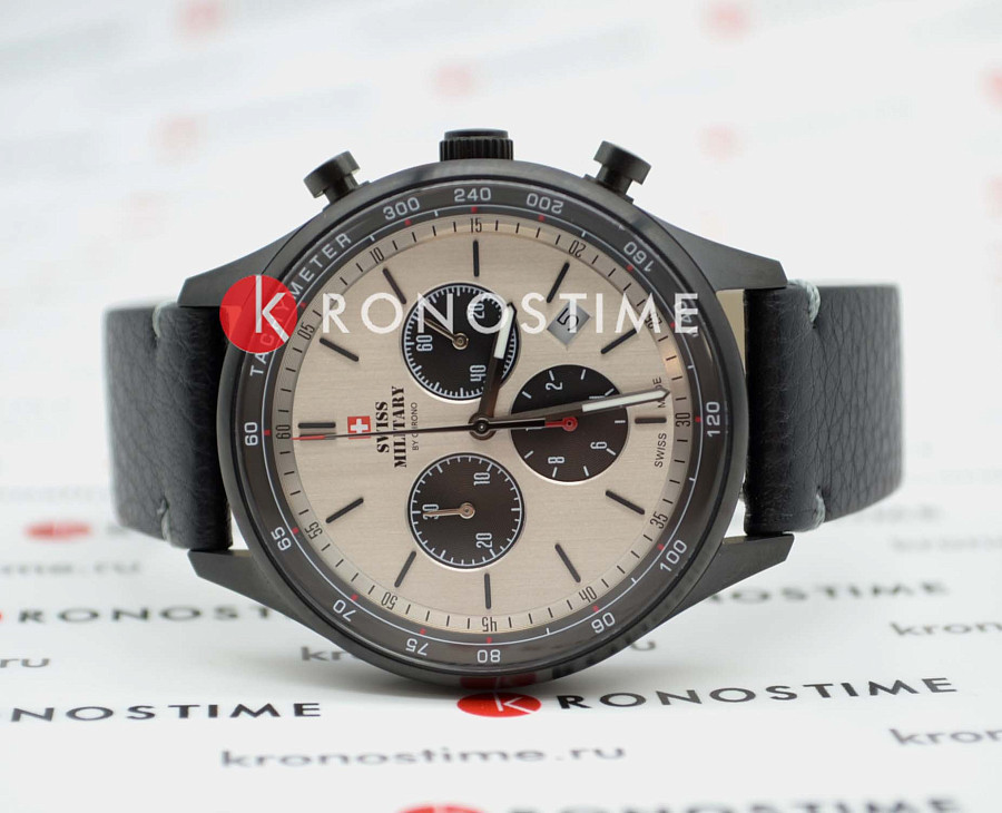 Часы Swiss Military by Chrono SM34081.11 — кварцевые, сталь металл