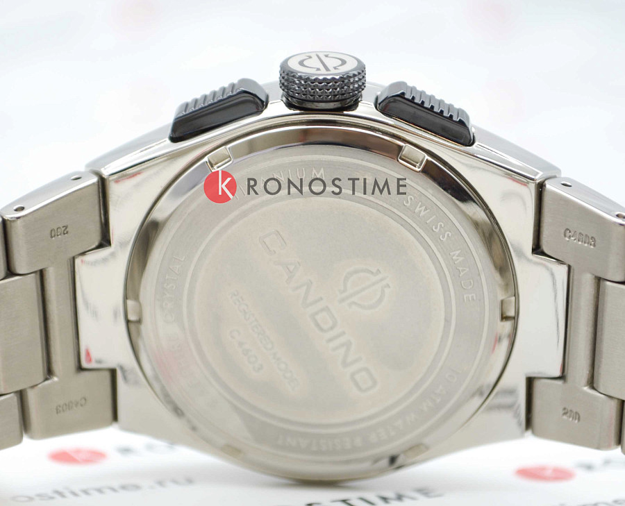 Часы Candino Titanium Chrono C4603/E — титановый, мужские