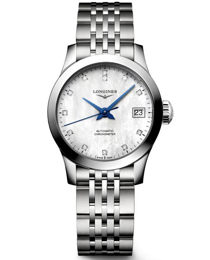 Часы Longines Master L2.320.4.87.6 — женские, перламутровый