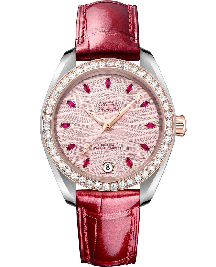 Часы Omega Seamaster Aqua Terra 220.28.34.20.60.001 — женские, розовый