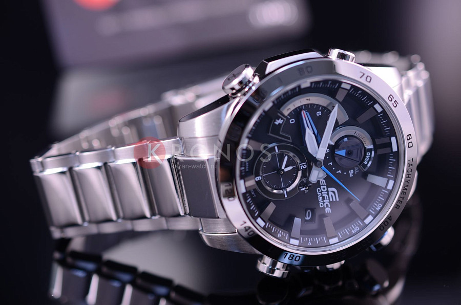 Часы Casio Edifice EQB-800D-1A — кварцевые, сталь металл