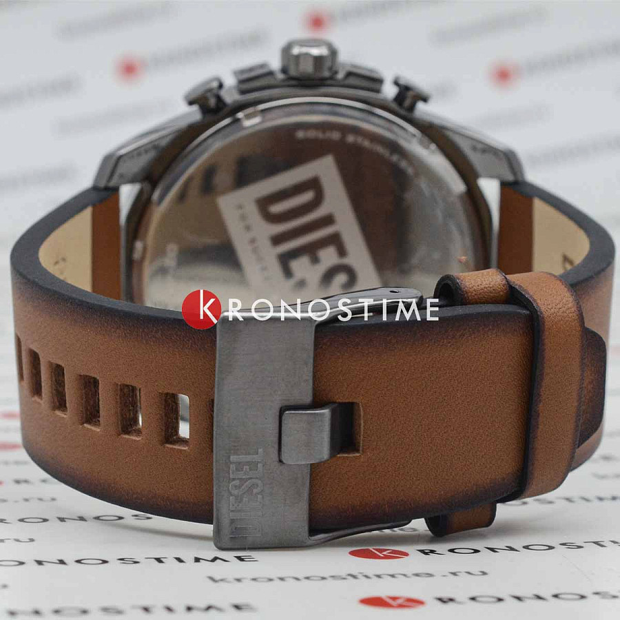 Часы Diesel Mega Chief DZ4343 — кожаный, мужские