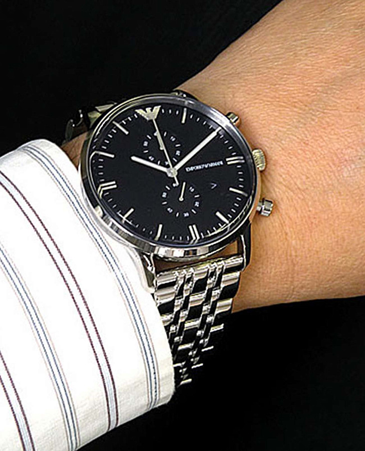 Часы Emporio Armani Classics AR0389 — кварцевые, сталь металл