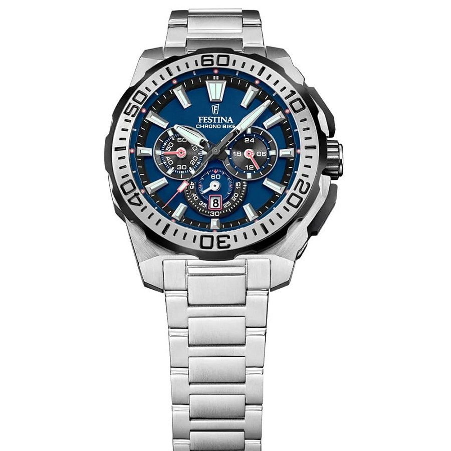 Часы Festina Chrono Bike F20724/2 — кварцевые, сталь металл