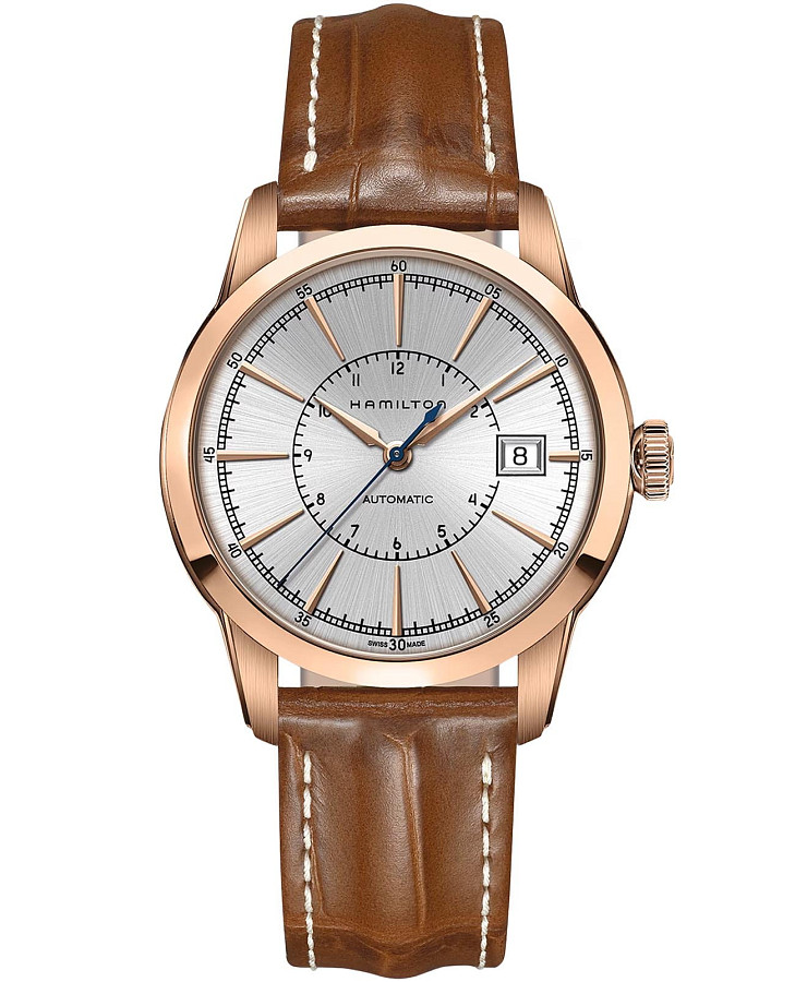 Часы Hamilton American Classic Railroad Auto H40505551 — мужские, серебристый