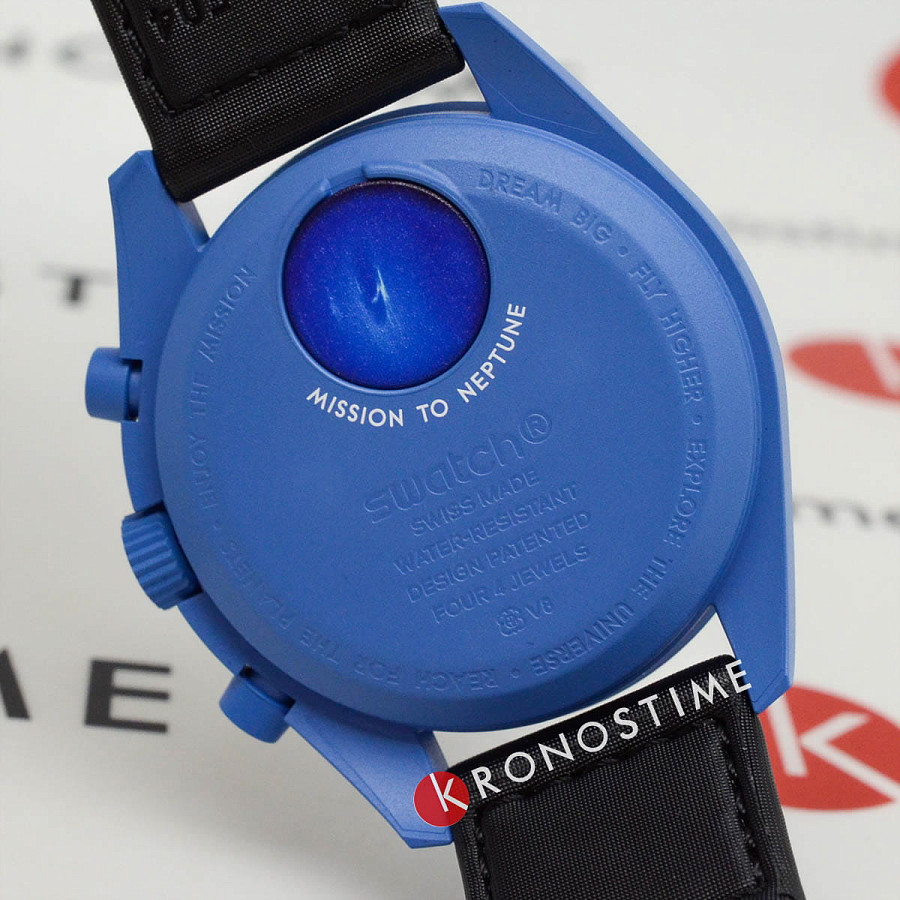 Часы Swatch x Omega Bioceramic Moonswatch Mission to Neptune SO33N100 — артикул SO33N100