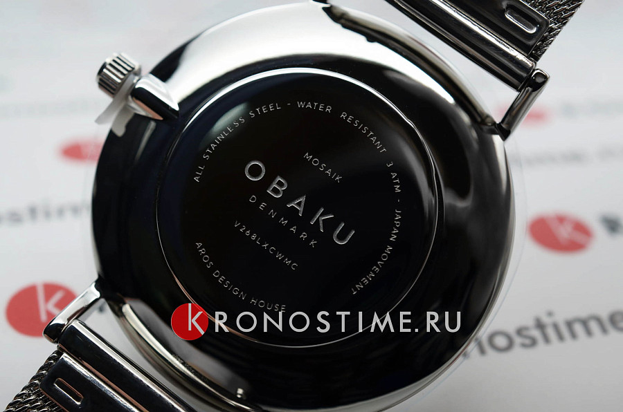 Часы Obaku Mesh V268LXCWMC — нержавеющая сталь, женские