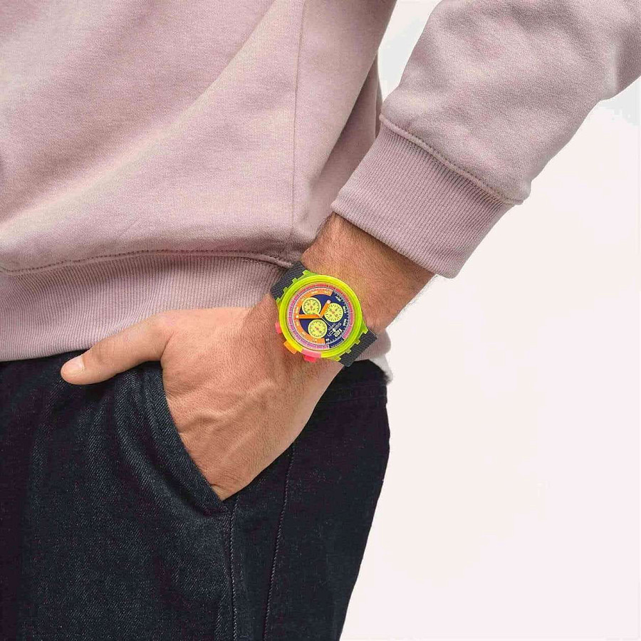 Часы Swatch Big Bold Chrono Biosourced SB06J100 — артикул SB06J100
