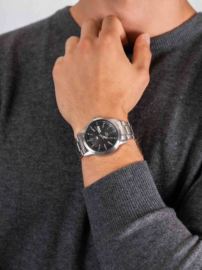 Часы Seiko 5 Regular SNKM87K1S — мужские, серебристый