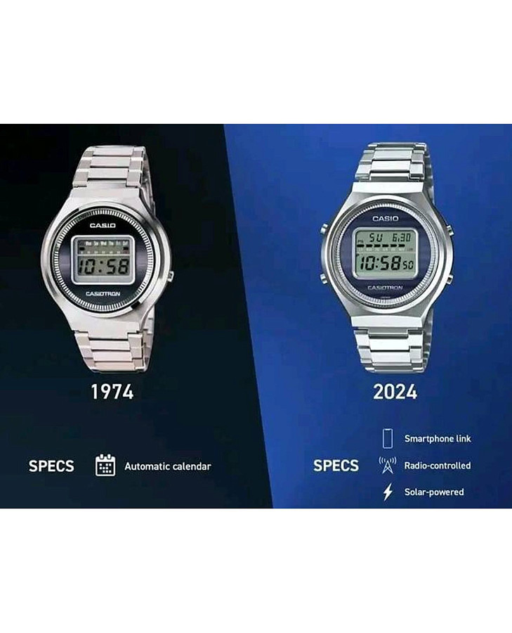 Часы Casio CASIOTRON TRN-50-2ADR — мужские, нержавеющая сталь