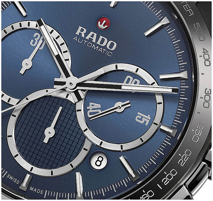 Часы Rado Hyperchrome Automatic Chronograph R32024202 — плазменная керамика + ceramos™, мужские