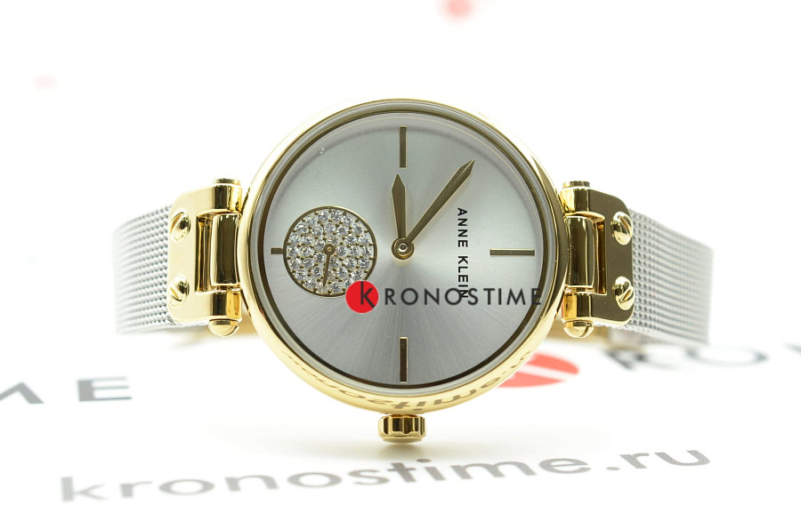 Часы Anne Klein Crystal 3001SVTT — нержавеющая сталь, женские