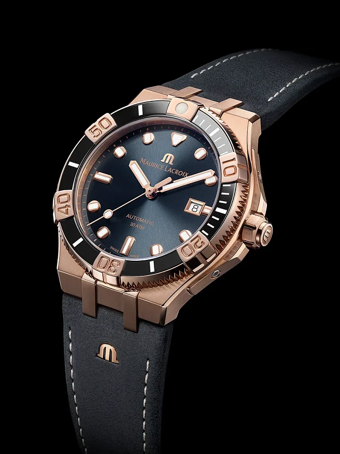 Часы Maurice Lacroix Aikon Venturer Bronze AI6058-BRZ0B-330-2 — каучук, мужские