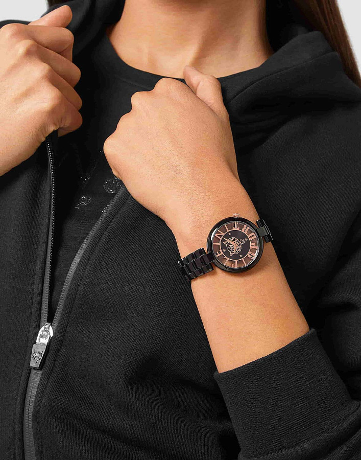 Часы Plein Sport Tiger Luxe PSMBA0523 — кварцевые, металл сталь