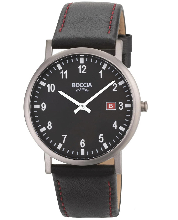 Часы Boccia Titanium 3662-03 — мужские, черный