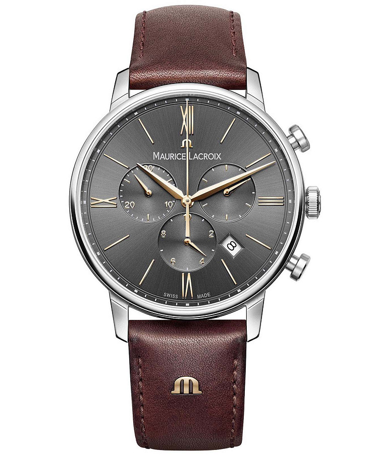 Часы Maurice Lacroix Eliros Chronograph EL1098-SS001-311-1 — мужские, серый