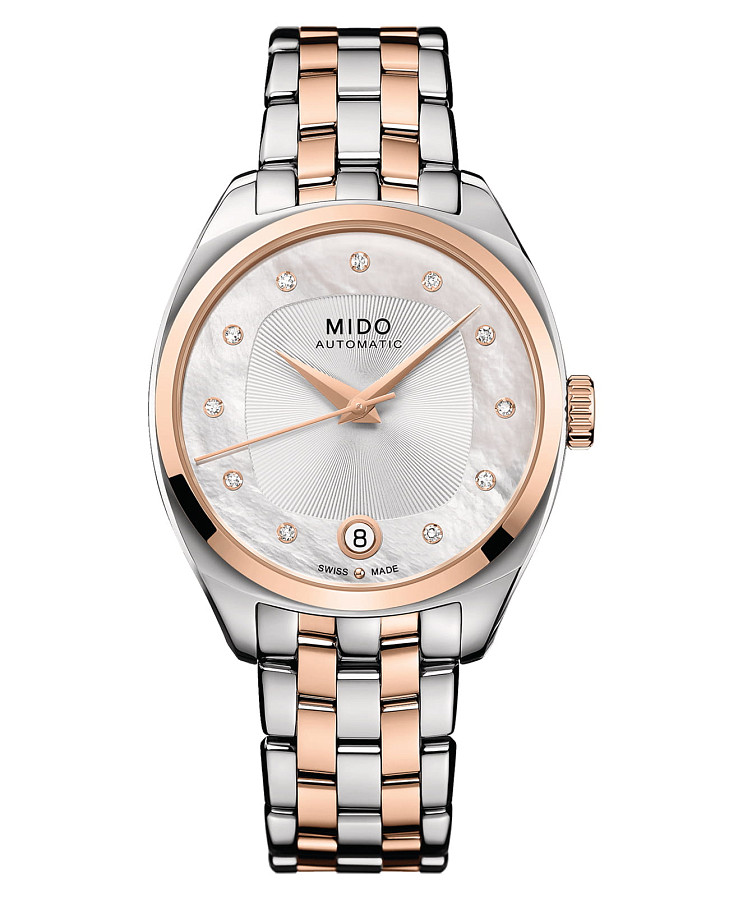 Часы Mido Belluna Royal Lady M024.307.22.116.00 — женские, перламутровый